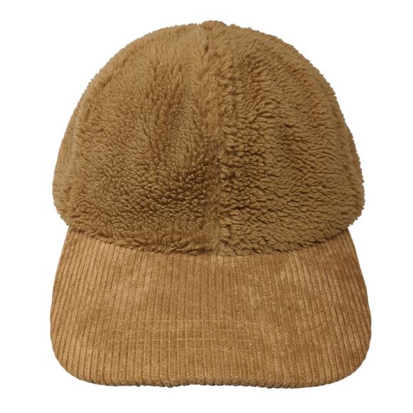 Shiraleah Chicago Baseball Cap Brown One Size Adjustable Sherpa Corduroy - Picture 1 of 8